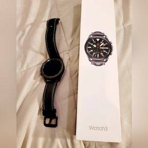 Samsung Galaxy Watch3 45mm Stainless Steel Case LTE, BLUETOOTH, WIFI, GPS Bundle